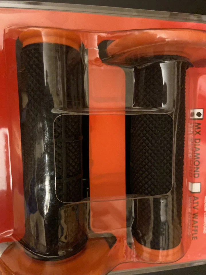 O’Neil MX PRO Grips  MX Grips Orange Black Dual Compound MC Diamond Pattern - Image 3 of 4