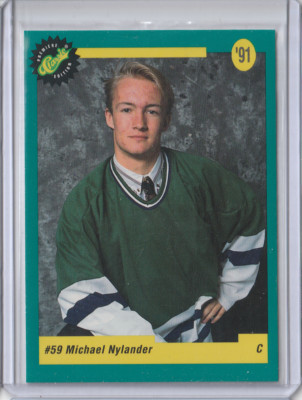 1991 Classic Draft Picks Rookie #47 Michael Nylander Hartford Whalers