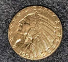 1909-D $5 Indian Head Gold Half Eagle. This Coin has great detail.