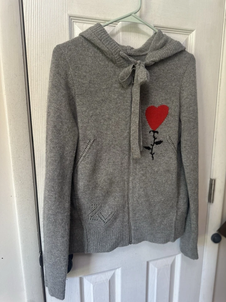 Zadig & Voltaire - Cárdigan Cassy Cassy Cashmere - Gris $495 Minorista Talla S Foto 2 de 4