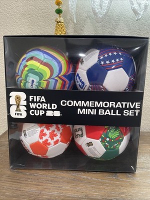 FIFA World Cup 2026 Set 4 Mini Balls CAN MEX USA Commemorative Set