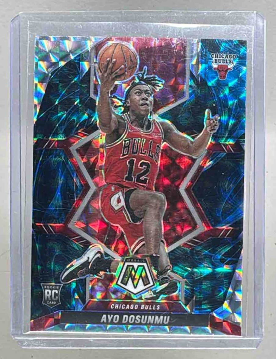 Ayo Dosunmu 2021 Panini Mosaic #233 Genesis SP SSP Rookie RC