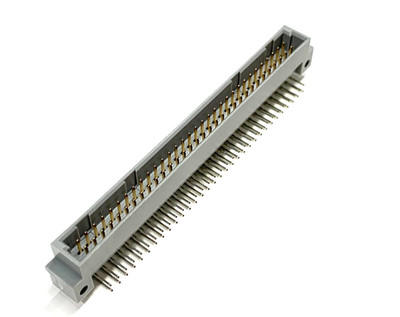 2-pcs 64 Position Din Connector Header Male Pins Gold Through Hole Right Angle