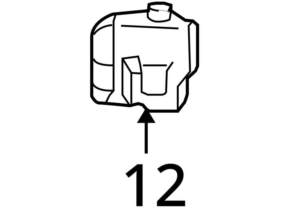 Botella tanque expansión desbordamiento refrigerante radiador Honda Cr-v 2007-2011 KD2EB Foto 3 de 3