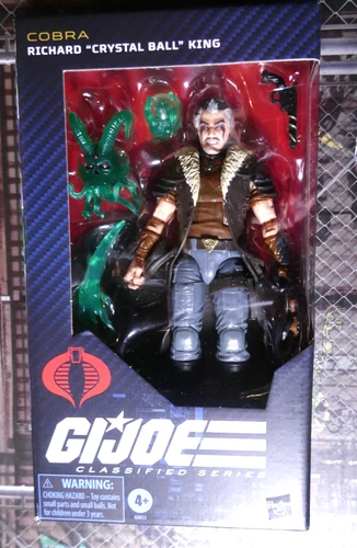 HASBRO GI-JOE 6 CLASSIFIED COBRA RICHARD CRYSTAL BALL KING #159 SDCC EXCLUSIVE