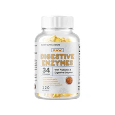 100 Billion Digestive Enzymes Probiotics & Prebiotics Gas Constipation Bloating