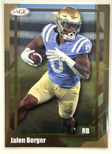2026 SAGE Low Series Football Gold Jalen Berger #7 UCLA Bruins