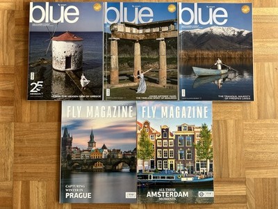 SKY, AEGEAN «GREEK DELIGHT»  Inflight Magazine SET 5x