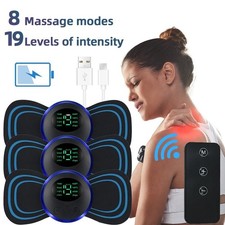 5 x Portable EMS Electric Neck Back Massager Cervical Massage Patch Stimulator
