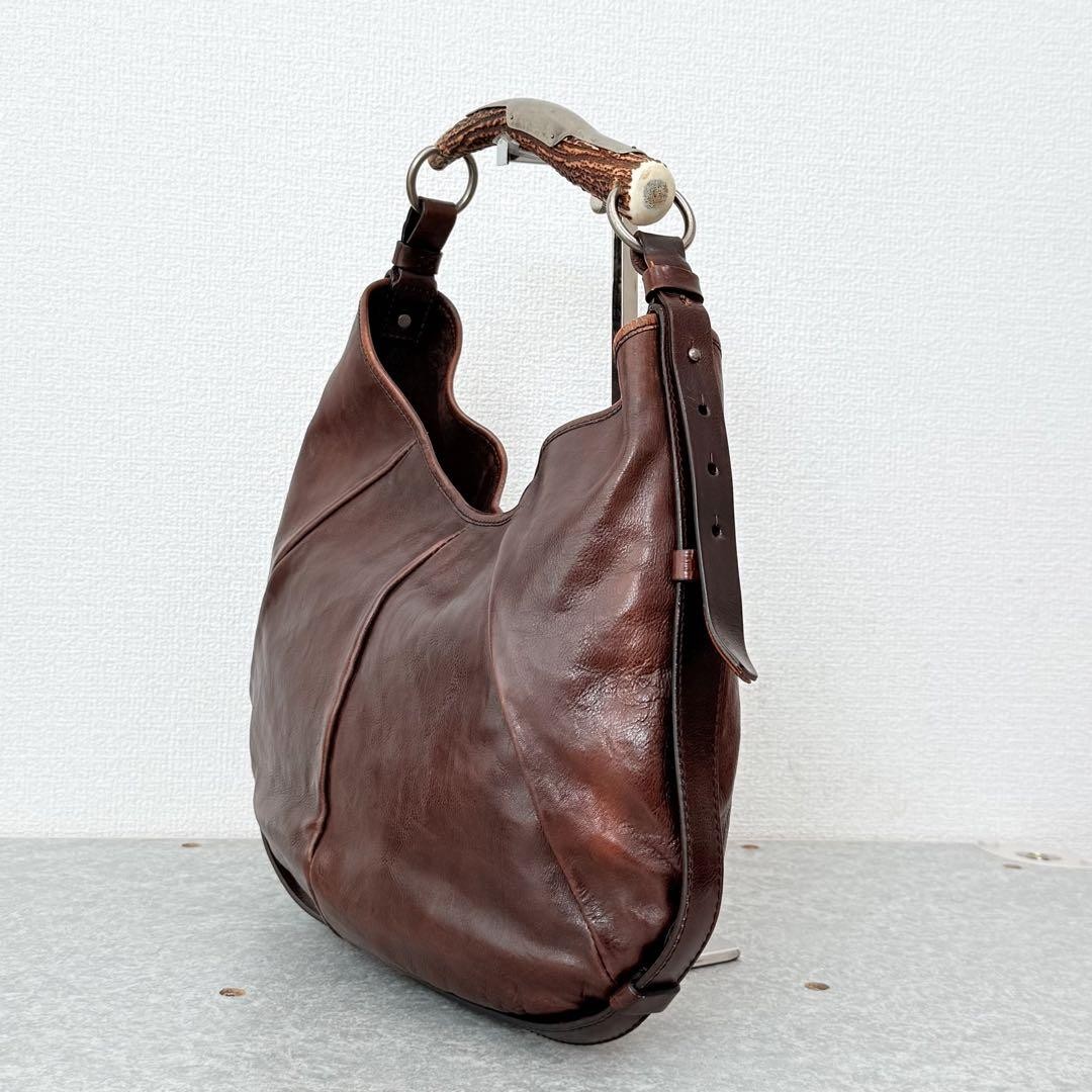 Borsa Yves Saint Laurent Mombasa in pelle marrone 22 cm anni 2000 con sacchetto antipolvere Docs