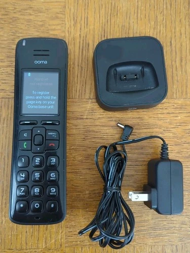 OOMA HD3 Cordless Phone w/ Base & Batteries HD Voice TELOHS500 - Tested & Reset