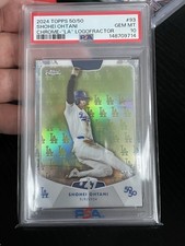 2024 Topps Chrome 50/50 Shohei Ohtani #95 Logofractor /50 LA Graded PSA 10 Gem