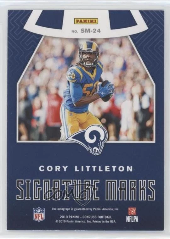 2019 Panini Donruss Signature Marks Cory Littleton #SM-24 Auto - Image 2 of 2