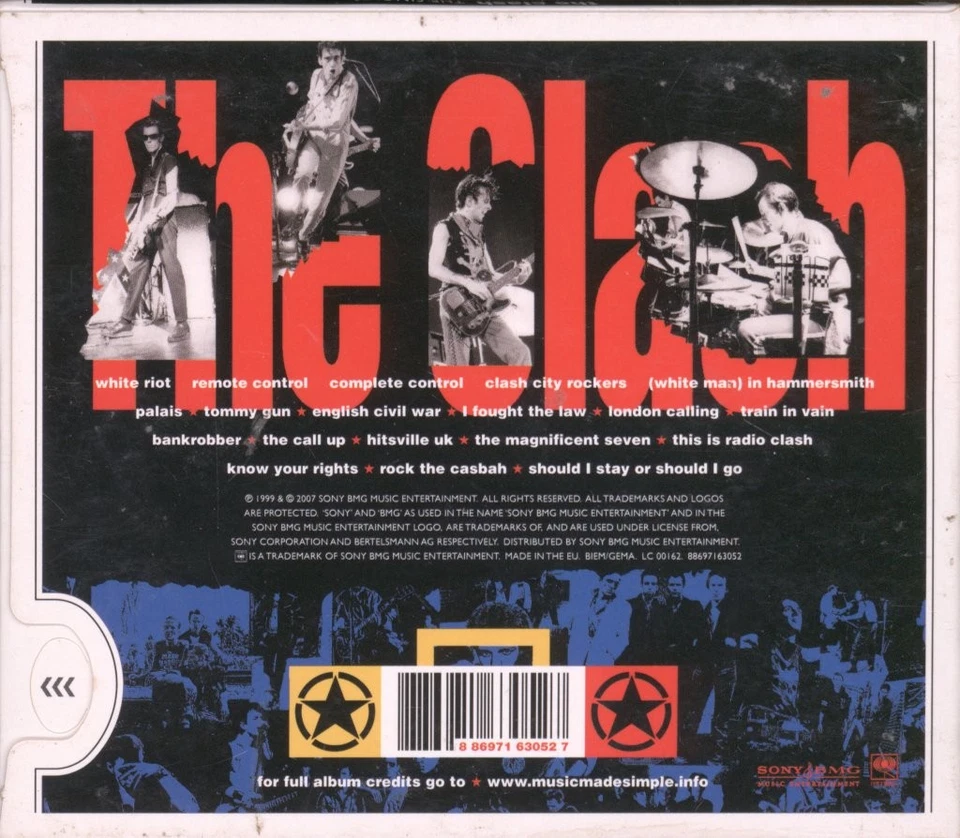 Clash Singles CD Europe Columbia 2007 with insert in card slider box Has marks - Image 2 of 2