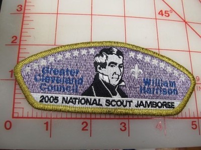 Greater Cleveland Council 2005 JSP collectible gmy William Harrison patch (bW)