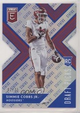 2018 Elite Draft Picks Status Blue Die-Cut Variation 2/25 Simmie Cobbs Jr 1x9