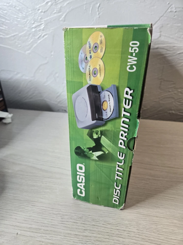 NEW Casio CW-50 CD/DVD Thermal Disc Title Printer Print Directly onto Discs NIB - Image 4 of 4