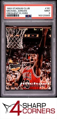 1993 STADIUM CLUB FREQUENT FLYERS #181 MICHAEL JORDAN HOF PSA 9 - Image 1 of 3