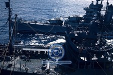 USS MINNEAPOLIS CA-36 REFUELING AT SEA DURING WWII 1944 4X6 PHOTO