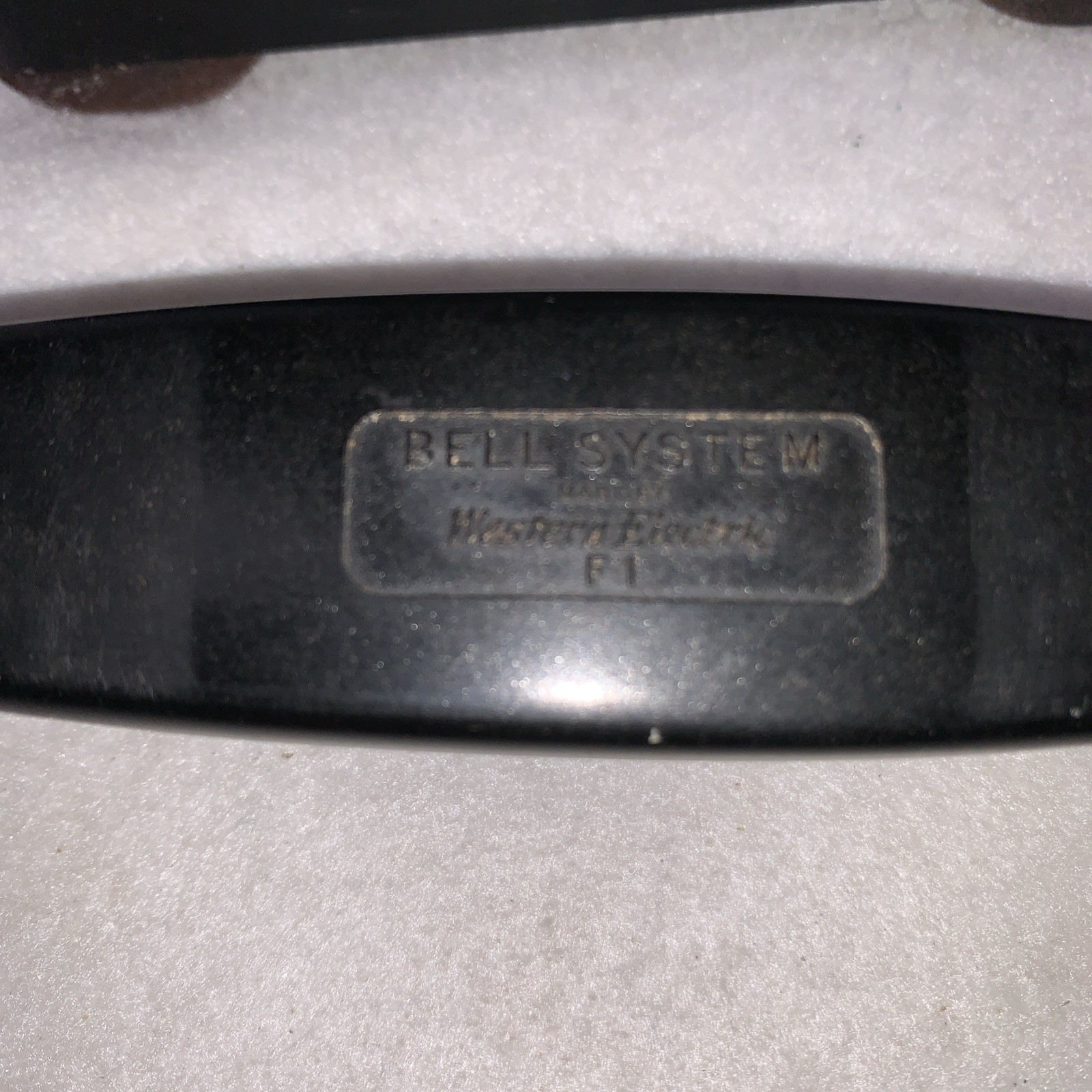 Bell System Western Electric Telephone Black F1 Rotary Phone 1940s Vintage