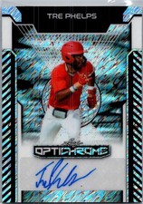 2025 Leaf Tre Phelps Optichrome Baseball Silver Auto /10