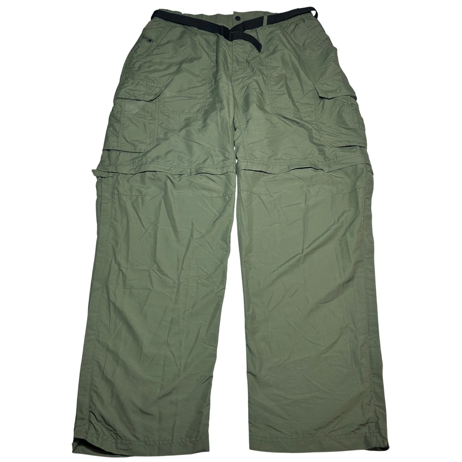 REI Sahara Convertible Cargo Pants Mens XLx32L Hiking Outdoors Zip Off Green
Opens in a new window o
