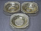 3 Depression Glass Madrid Amber Cereal Salad Soup Bowl Federal Glass