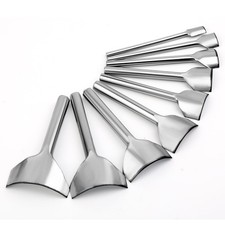 9 Sizes Leather Punch Tool, Half-Round Punch, Leather Corner Punch, Strap Cut...