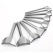 9 Sizes Leather Punch Tool, Half-Round Punch, Leather Corner Punch, Strap Cut...