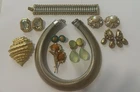 Vintage Costume Jewelry Lot–Necklace Earrings Bracelet Brooches Some Signed BSK