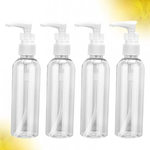 4 Pcs Pump Bottles for Liquids Dispenser Soap Container Travel