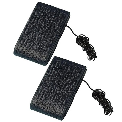 2 Black Lace-On Cover Grip Steering Wheel Stretch Vehicle Auto Classic Accessory - Picture 4 of 5