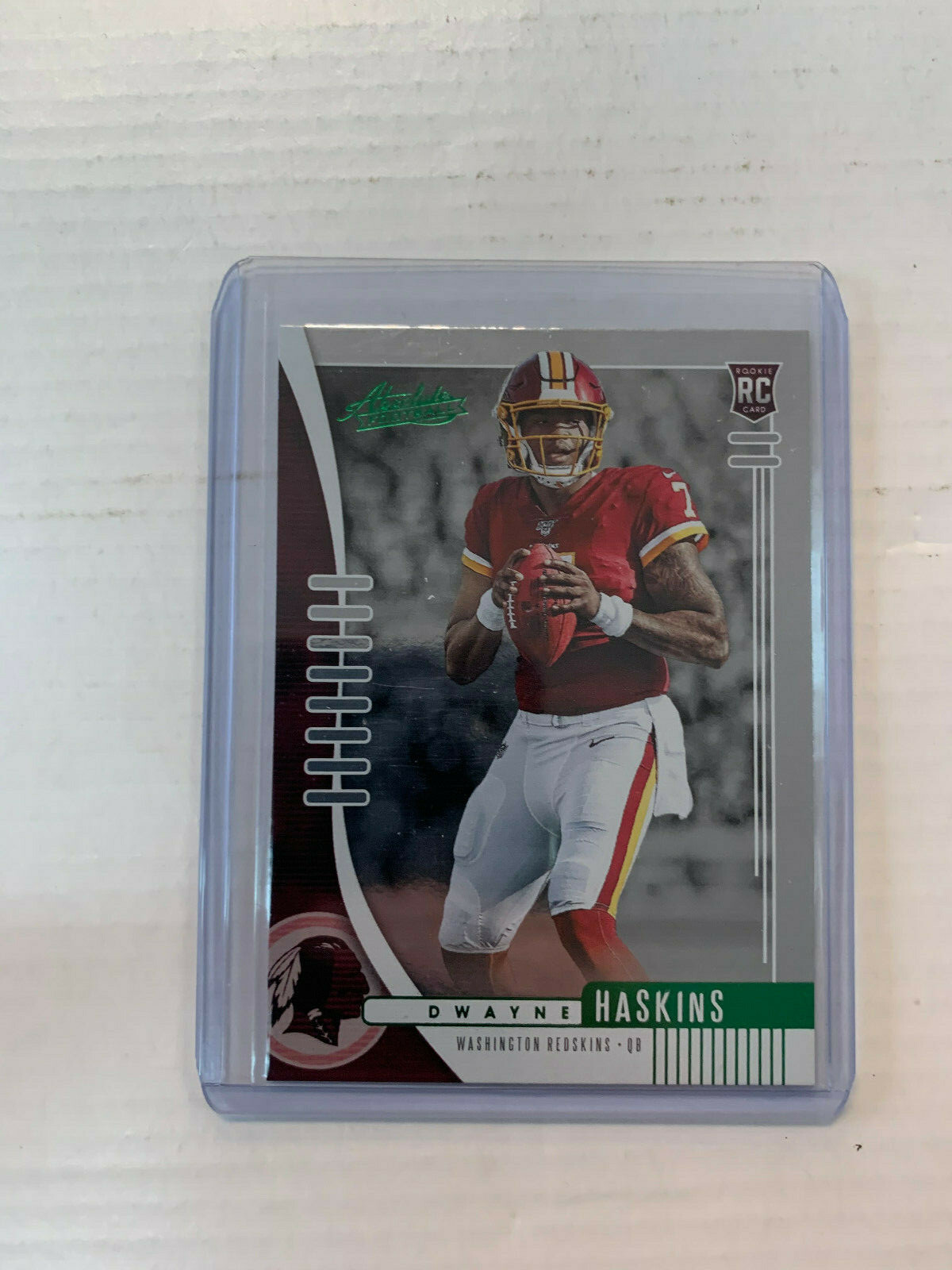 Dwayne Haskins 2019 Absolute Rookie Green Foil Card #116