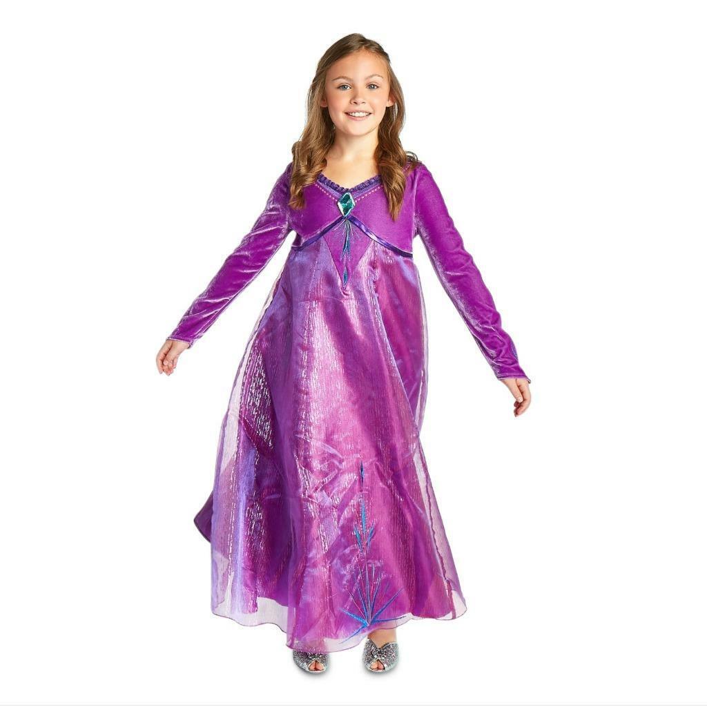 New Disney Store Girls Size 9 10 Frozen 2 Elsa Purple Singing ...