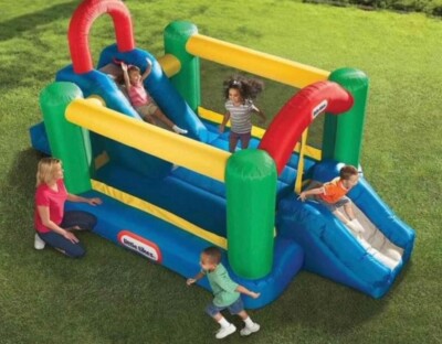 NEW IN BOX Little Tikes Jump 'n Double Slide Bouncer, Inflatable