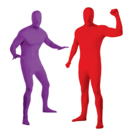 Spandex Suit Kid Adult Zentai Invisibility Cloak Skin Tight Bodysuit Girl - Picture 3 of 19