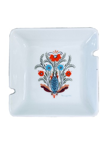 Vintage Berggren Trayner Ashtray 1970 Floral Arrangement Fine Porcelain MCM - 第 1/5 張圖片
