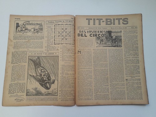 THE FLYING SUBMARINE! - TIT-BITS #1665 (1941) - COMIC IN SPANISH - ARGENTINA - Picture 2 of 7