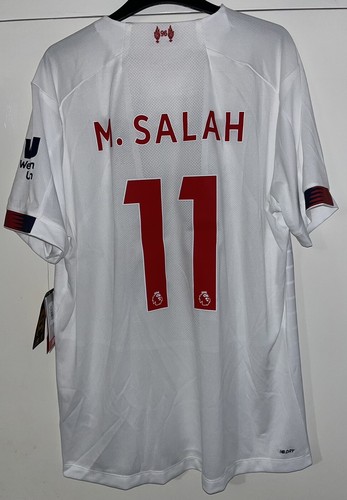 Liverpool FC 2019-20 Away Football Shirt, #11 Salah, Men’s XL / New Balance -NEW