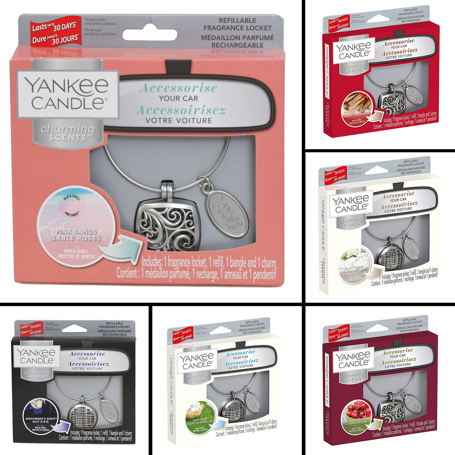 Yankee Candle Charming Scents Car Air Freshener Aroma Locket Car
