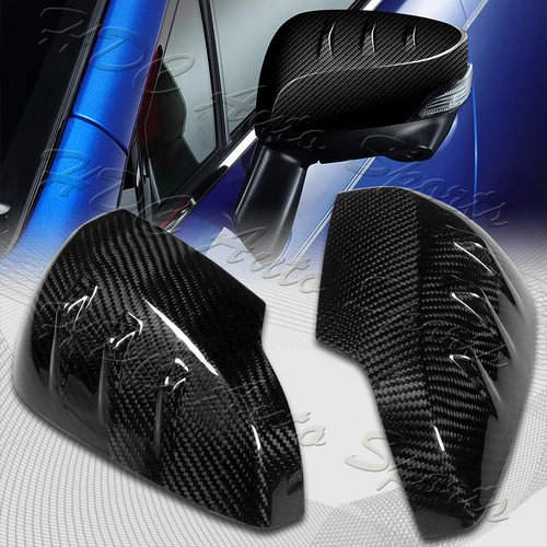 For 2015-2021 Subaru WRX STi Real Carbon Fiber Side View Mirror Covers Cap Trim