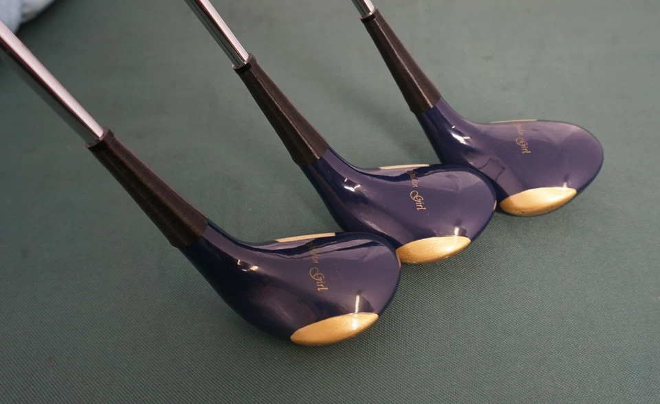 Vintage Ladies Set of 3 x RAM Golden Girl 1, 3 & 5 Woods Ladies Steel Shaft  - Image 3 of 4