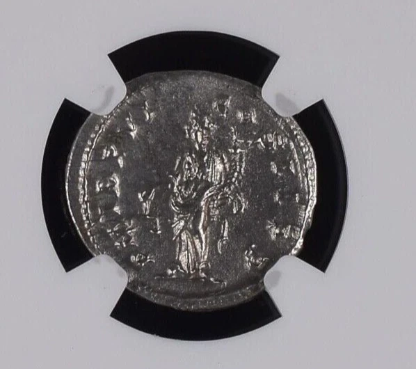 NGC AU Denarius Severus Alexander AD222-235 NGC antigo certificado romano T11 - Imagem 4 de 4
