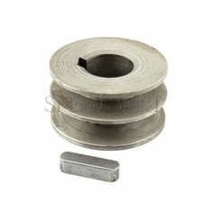 B Type Pulley Double V Groove Bore 19mm OD 80mm for B Belt Motor
