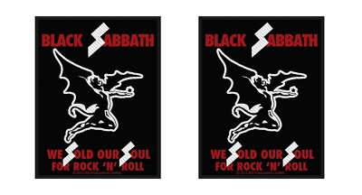 Black Sabbath Sold Our Souls Patch [Set of 2 Patches] Heavy Metal ...