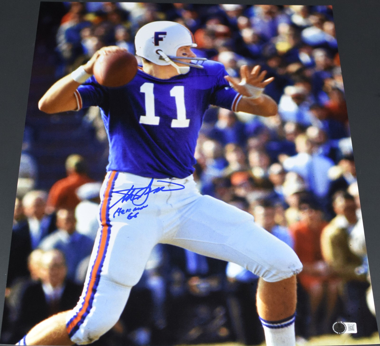 Steve Spurrier Autographed Signed Florida Gators 16x20 PHOTO W/ 66 HEISMAN 