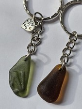 Meer Glas Schlüsselanhänger