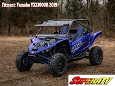 SuperATV Heavy Duty Scratch Resistant Flip Windshield for Yamaha YXZ (2019+)