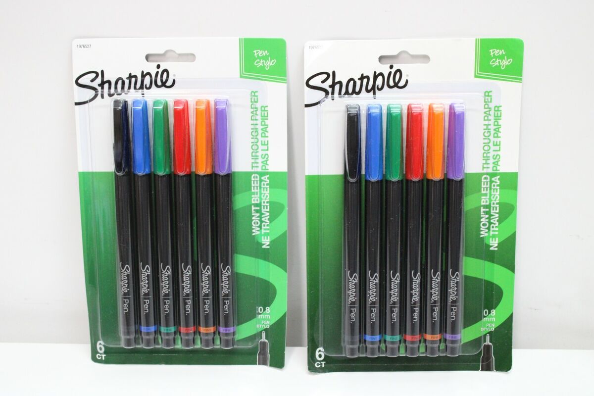 12 New Sharpie Pens, Fine Point, Assorted Colors 1976527