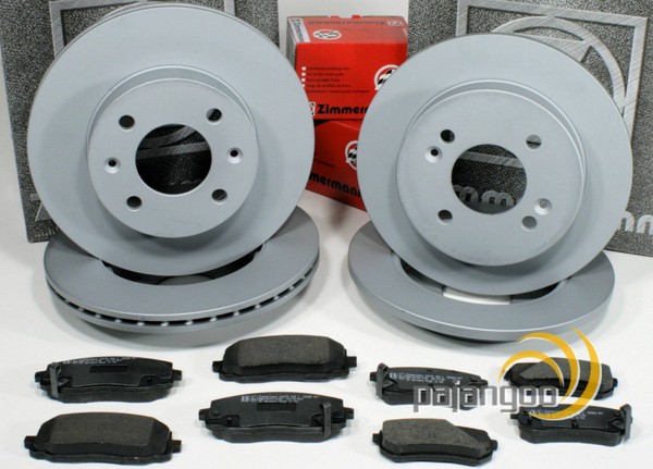 FüR Peugeot 206 - Zimmermann Bremsscheiben BremsbeläGe Bremsen FüR Vorne Hinten-image